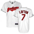Men's Cleveland Indians #7 Kenny Lofton White Home Flexbase Jersey
