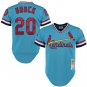 Men's Lou Brock st. Louis Cardinals cooperstown jersey blue
