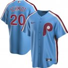 Philadelphia Phillie #20 Mike Schmidt Cool Player Jersey Blue