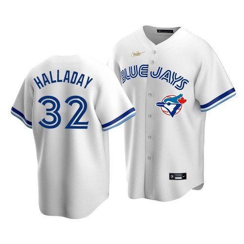 Men & Youth Roy Halladay blue jays jersey white