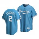 Men & Youth Tommy Lasorda dodgers 2 cooperstown jersey powder blue