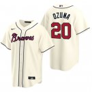 Men & Youth Marcell Ozuna braves 20 jersey cream