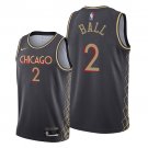 Men & Youth bulls  #2 Lonzo Ball city  Edition Jersey  black