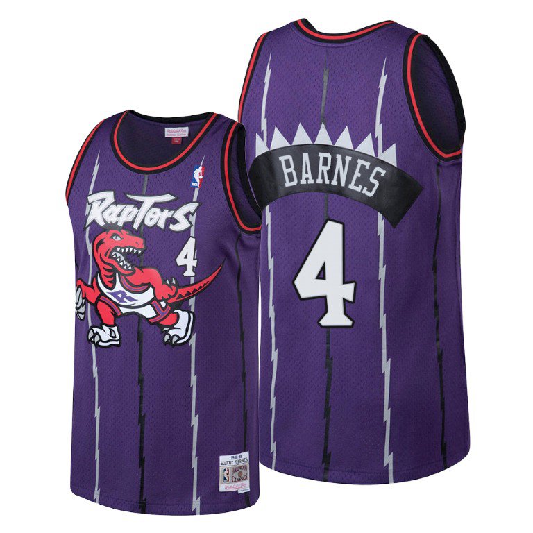 Men & Youth Scottie Barnes raptors classic  jersey purple