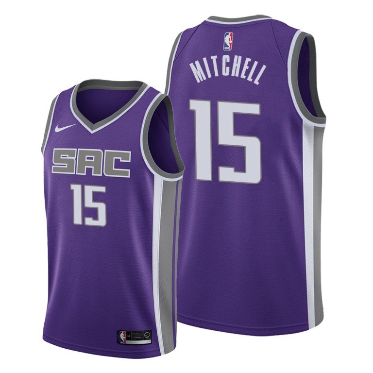 Men's davion mitchell  king 15 icon jersey purple