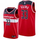 Men/ Youth  Kyle Kuzma wizards 33  jersey red