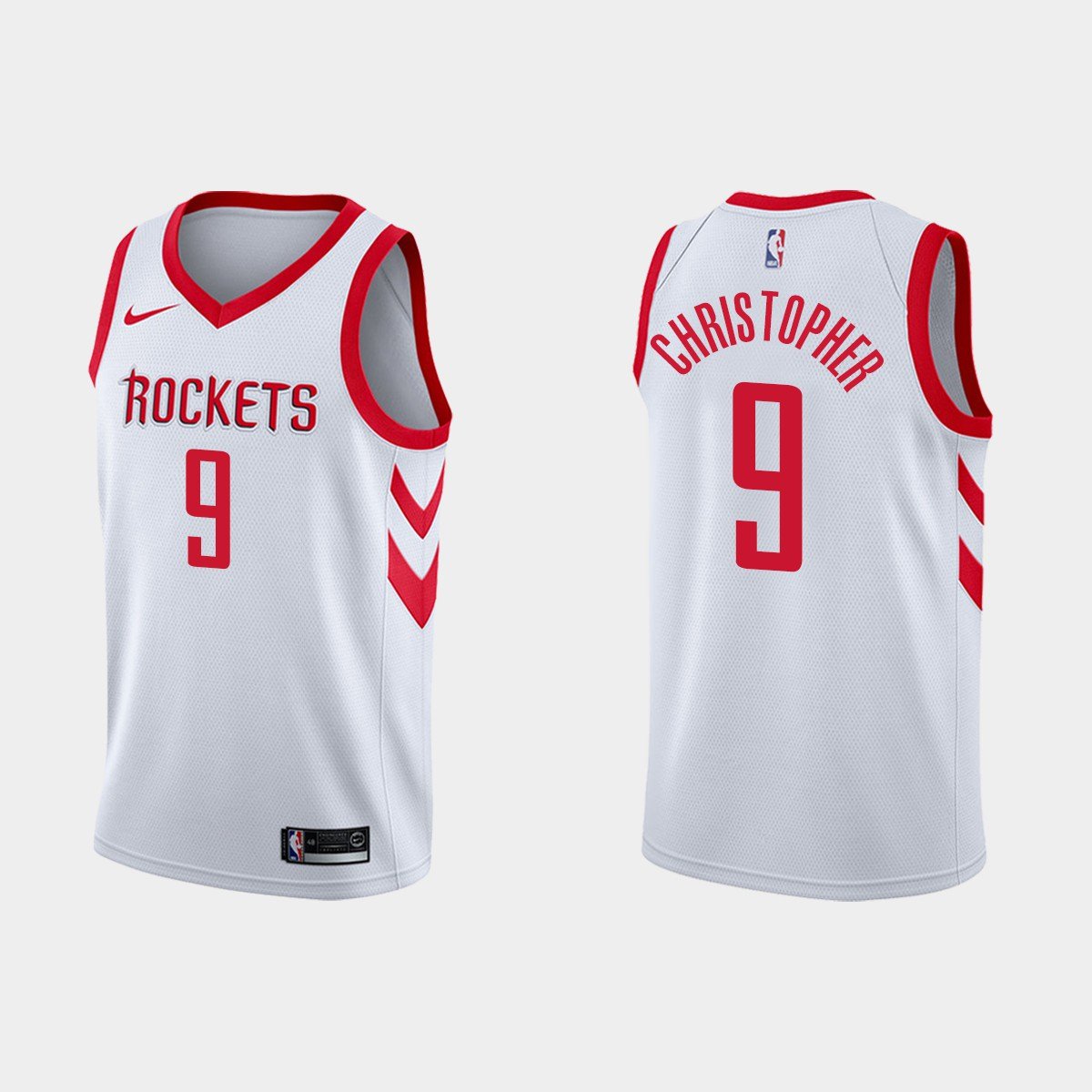 Men & Youth Josh Christopher rockets 9 association jersey white