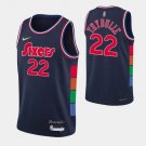 Mens / Youth 76ers #22 Matisse Thybulle  city Jersey  navy