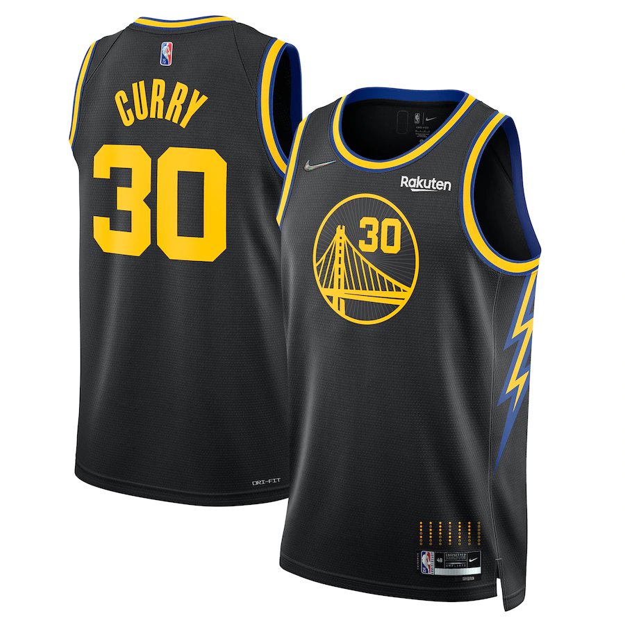 Men & youth Stephen Curry  Warrior   City Jersey black