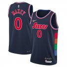 Men & Youth tyrese maxey 76ers #0 city jersey navy blue