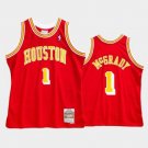 Mens & Youth Tracy McGrady Houston Rockets 1 throwback jersey red