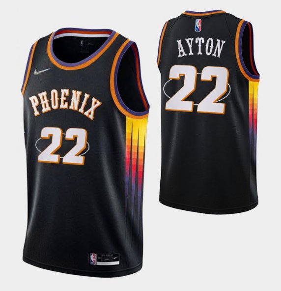 Men & Youth deandre ayton suns 75th anniversary  city jersey black