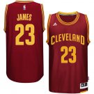 Men's Lebron James Cleveland Cavaliers throwback jersey red