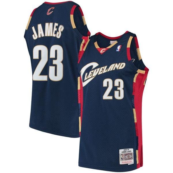 Men's Lebron James Cleveland Cavaliers throwback  retro CAVS jersey blue