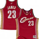 Men's Lebron James Cleveland Cavaliers throwback  CAVS jersey red gold