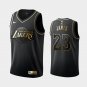 Men's Lebron James  Lakers golden black  jersey