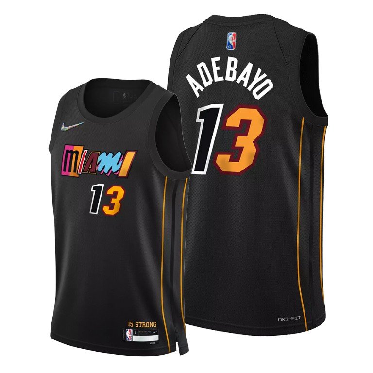 Men & Youth Bam Adebayo Heats 75th anniversary city jersey black