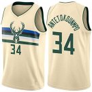 Men & Youth Giannis  antetokounmpo bucks 34 city   jersey cream