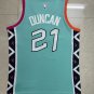 Men's Spurs #21 Tim Duncan City Jersey Green 2023 Stitched