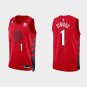 Men's Blazers #1 Anfernee Simons Jersey Red Statement Edition
