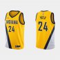 Men's Pacers #24 Buddy Hield Jersey Yellow Statement Edition