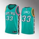 Men's Spurs #33 Tre Jones City Jersey Green 2023