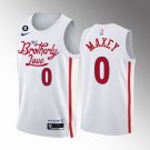 Men's 76ers #0 Tyrese Maxey City Jersey White 2023