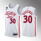 Men's 76ers #30 Furkan Korkmaz City Jersey White 2023
