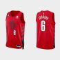 Men's Blazers #6 Keon Johnson Jersey Red Statement Edition