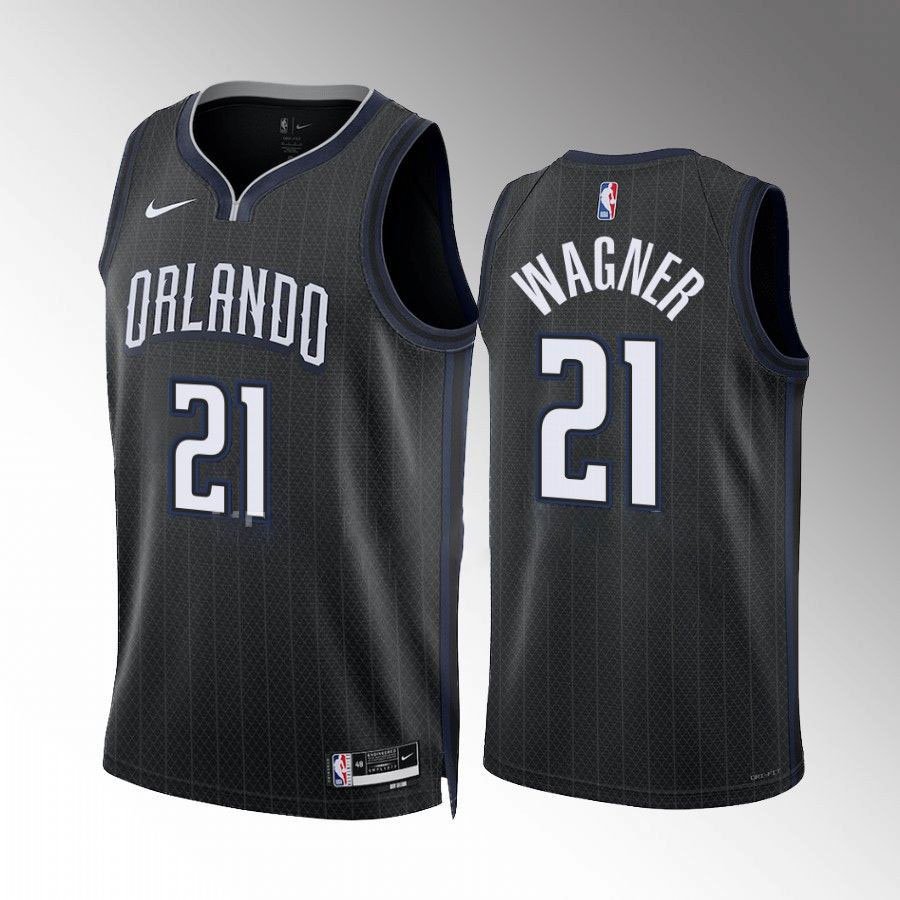 Men's Magic #21 Moritz Wagner City Jersey Black 2023