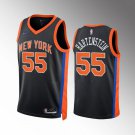 Men's Knicks #55 Isaiah Hartenstein City Jersey Black 2023