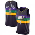 Men's Pelicans #1 Zion Williamson City Jersey Purple 2023