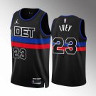 Men's Pistons #23 Jaden Ivey Jersey Black 2023