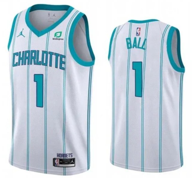 Men’s Charlotte Hornets LaMelo Ball #1 Jersey White