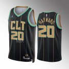 Men's Hornets #20 Gordon Hayward City Jersey Black 2023