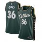 Men's Celtics #36 Marcus Smart City Jersey Green 2023