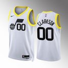 Men & Youth Jordan Clarkson Jazz Association Jersey White 2023