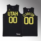 Men's Utah Jazz #00 Jordan Clarkson Jersey Black 2023