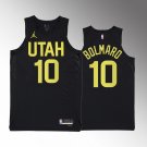 Men's Utah Jazz #10 Leandro Bolmaro Jersey Black 2023