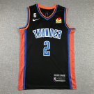 Men's Oklahoma City Thunder 2 Shai Gilgeous-Alexander City Jersey Black