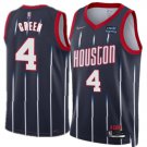 Men's Rockets #4 Jalen Green Jersey Purple 75th Anniversary