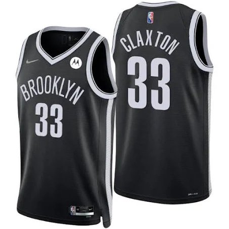 Men's & Youth Nets #33 Nic Claxton Black Jersey 2023