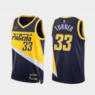 Men's & Youth Pacers #33 Myles Turner City Jersey Navy 75th Anniversary
