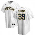 Men's Womens Youth Brewers #39 Corbin Burnes Player Jersey White
