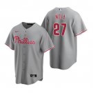 Men's Womens Youth Phillies #27 Aaron Nola Player Jersey Grey