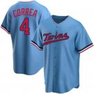 Mens Womens Youth MIN #4 Carlos Correa Cool Jersey Light Blue