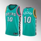 Men's Spurs #10 Jeremy Sochan City Jersey Green 2023