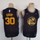 Youth Kids Warriors #30 Stephen Curry City Jersey Navy Blue 2023