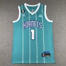 Men's LaMelo Ball Hornets 1 Teal Icon Jersey 2023