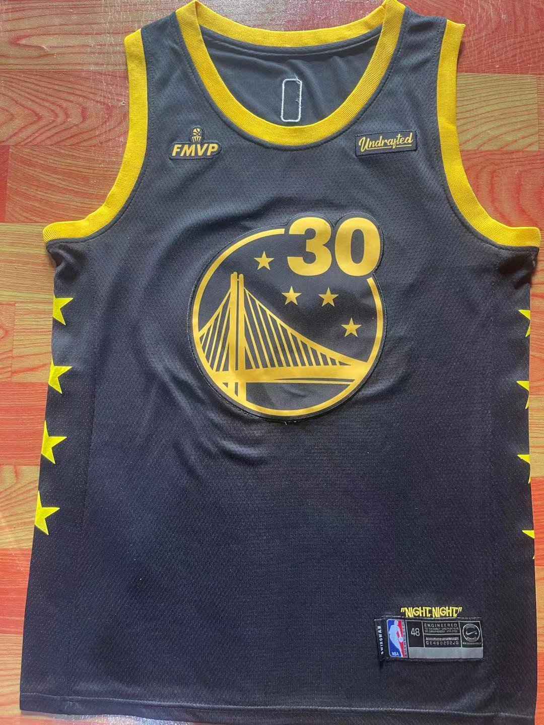 Men's Warriors #30 Stephen Curry New Season City Jersey Black